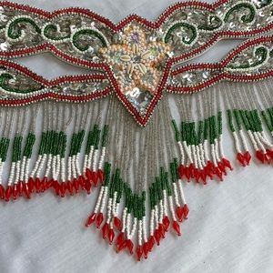 Intricate Glass Beaded & Shell Beaded Belt